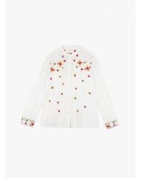 An'ge - Solinari Embroidered Blouse M - Lyst