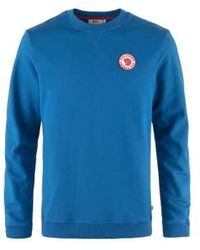 Fjallraven - 1960 logo abzeichen sweatshirt alpine blau - Lyst