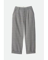 Brixton - And Off White Victory Trouser Pants Eu 24 - Lyst