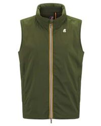 K-Way - Valen stretch nylon jersey gilet vert cyprès - Lyst