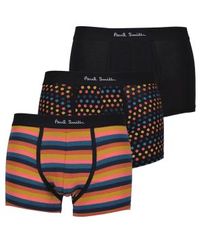Paul Smith - 3 Pack Underwear Col Blackmulti Spotstripe Size L - Lyst