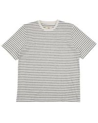 Folk - Textured Stripe T-shirt Ecru / Ecru - Lyst