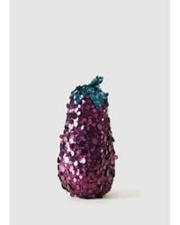 Anya Hindmarch - Sequins Purple Clutch Bag One-size - Lyst