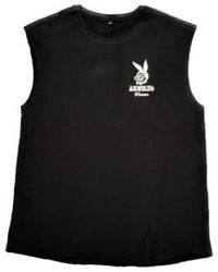 ARNOLD's - Camiseta sin mangas con estampado conejito negro - Lyst