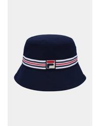 Fila - Jojo Stripe Bucket Navy One Size - Lyst