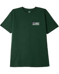 Obey T-shirt Visual Communications Uomo Est Green
