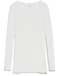 ARMEDANGELS - Einiaa evvaa personalizado fuera camiseta larga blanca - Lyst