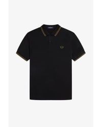 Fred Perry - Slim fit twin polo polo / ombaled stone / stone ombré - Lyst