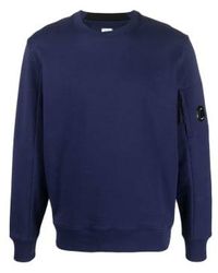 C.P. Company - Armlinse Sweatshirt mittelalterlich Blau - Lyst