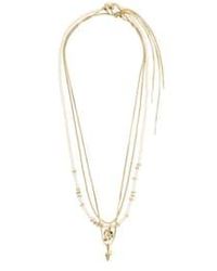 Pilgrim - Sea Necklace Gold - Lyst