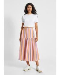 Dedicated - Finnhamn Organic Cotton Midi Skirt Multi Stripe M - Lyst
