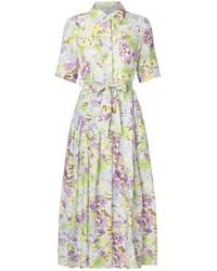 Charlotte Sparre - Pleat Shirty Dress Linen Garden Xs - Lyst