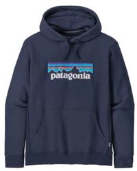 Patagonia - Maglia P 6 Logo Uprisal Hoody Uomo Blu - Lyst