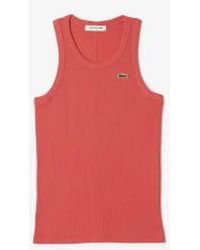 Lacoste - Women's t -shirt schlank in ökologischer baumwolle - Lyst