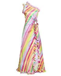 Celiab - Varuna robe stripes multicolored - Lyst