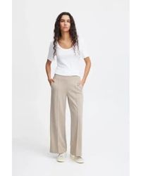 Ichi - Kate Pique Pa2 Trousers - Lyst