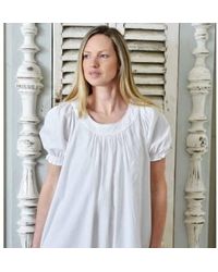 Powell Craft - Ladies Cotton Puff Sleeve Nightdress Juliet - Lyst