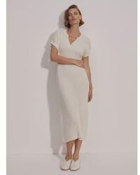 Varley - Aria Knit Midi Dress Whitecap - Lyst