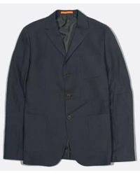 Far Afield - Blazer Jacket In Linen Anthracite Gray S - Lyst