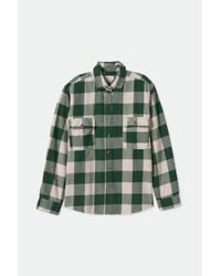Brixton - Pine Needle And Bowery Boyfriend Long Sleeve Womens Flannel - Lyst