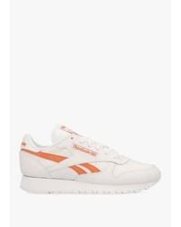 Reebok - Womens Classic Leather Trainers In Chalk - Lyst