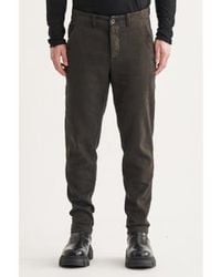 Transit - Linen/cotton Broken Twill Chinos Charcoal Extra Small - Lyst