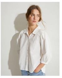 Yerse - Gardenia Linen Blend Shirt S - Lyst