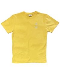 La Paz - T-shirt logo dantas ecru jaune - Lyst