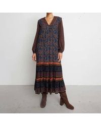 Idano - Printed V Neck Dress T0 - Lyst