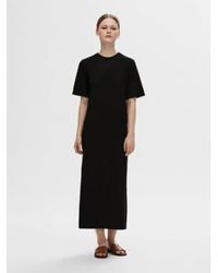 SELECTED - Helena Knitted Midi Dress S - Lyst