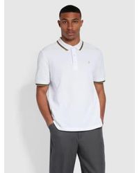 Farah - Alvin Regular Fit Tipped Collar Polo Shirt - Lyst