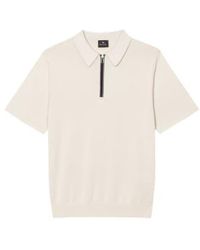 PS by Paul Smith - Ps S/s Zip Polo M - Lyst