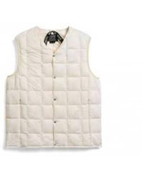 Taion - Gilet V-neck Down Off M / Blanc - Lyst