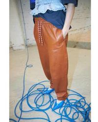 Stella Nova - Fadima Leather Pants Brown 36 - Lyst