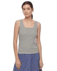 Nice Things - Striped Rib Tank Top In 134 From - Lyst