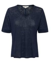 Part Two - Curlies Linen T -shirt Marino Xs - Lyst