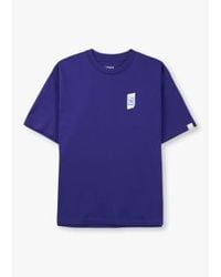 Replay - Camiseta logotipo pequeño hombre 9zero1 en azul - Lyst