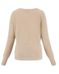Zusss - Finely Knitted Sweater With V-neck Large - Lyst