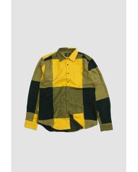 Portuguese Flannel - Placement Shirt Green/yellow - Lyst
