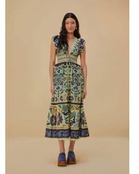 FARM Rio - Ocean Tapestry Maxi Dress Xs - Lyst