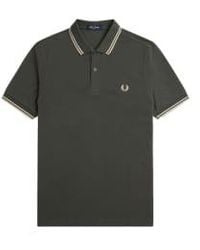 Fred Perry - Slim Fit Twin Tipped Polo Field / Oatmeal / Oatmeal - Lyst