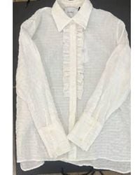 Nude - Long Sleeve Ruffle Shirt 38 / Off - Lyst