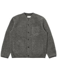 Universal Works - Strickjacke in marl wool fleece - Lyst