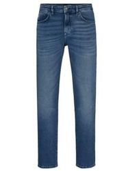 BOSS - Remaine Regular Fit Jeans Compass Mid Stretch - Lyst