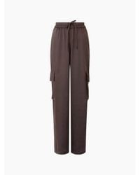 French Connection - Chloetta Cargo Trouser Or Chocolate Torte - Lyst