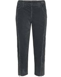 LauRie - Piper Regular Crop Fine Cord Anthracite Anthracite, 34 36 - Lyst