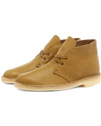 clarks desert boot black smooth