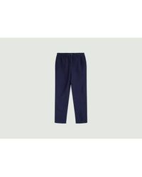 Knowledge Cotton - Tapered Pants With Elastic Waistband - Lyst