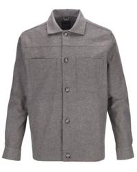 Guide London - Brushed Cotton Twill Overshirt Xl - Lyst