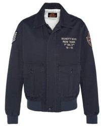 Schott Nyc - Arsenal Pilote Blouson Embroidered - Lyst
